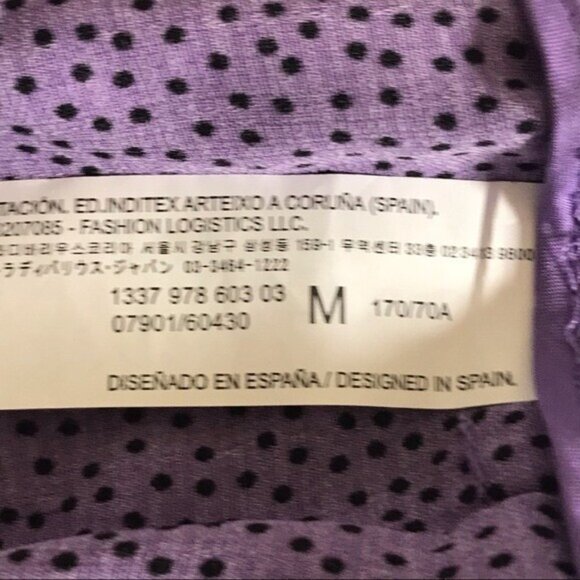 Love for Humanity Women's Purple Polka Dot Skort Size M Lightweight Casual NWT - Picture 10 of 11